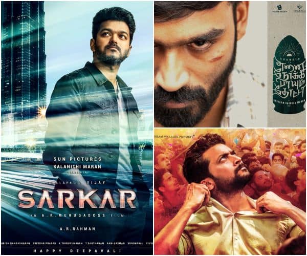 Image result for vijay's Sarkar with Ennai Nokki Paayum Thotta