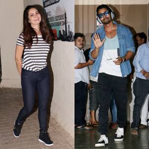 After enjoying a lunch date, Kim Sharma and Harshvardhan Rane catch up for a movie - view pics