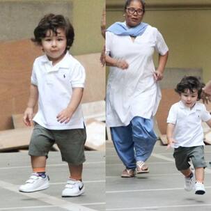 Taimur making his nanny run after him as he plays around is the cutest thing you will see on the internet - view pics