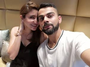 Even as India-Pakistan battle it out in Dubai, skipper Virat Kohli hosts a lunch for wife Anushka Sharma and friends at his Delhi restaurant
