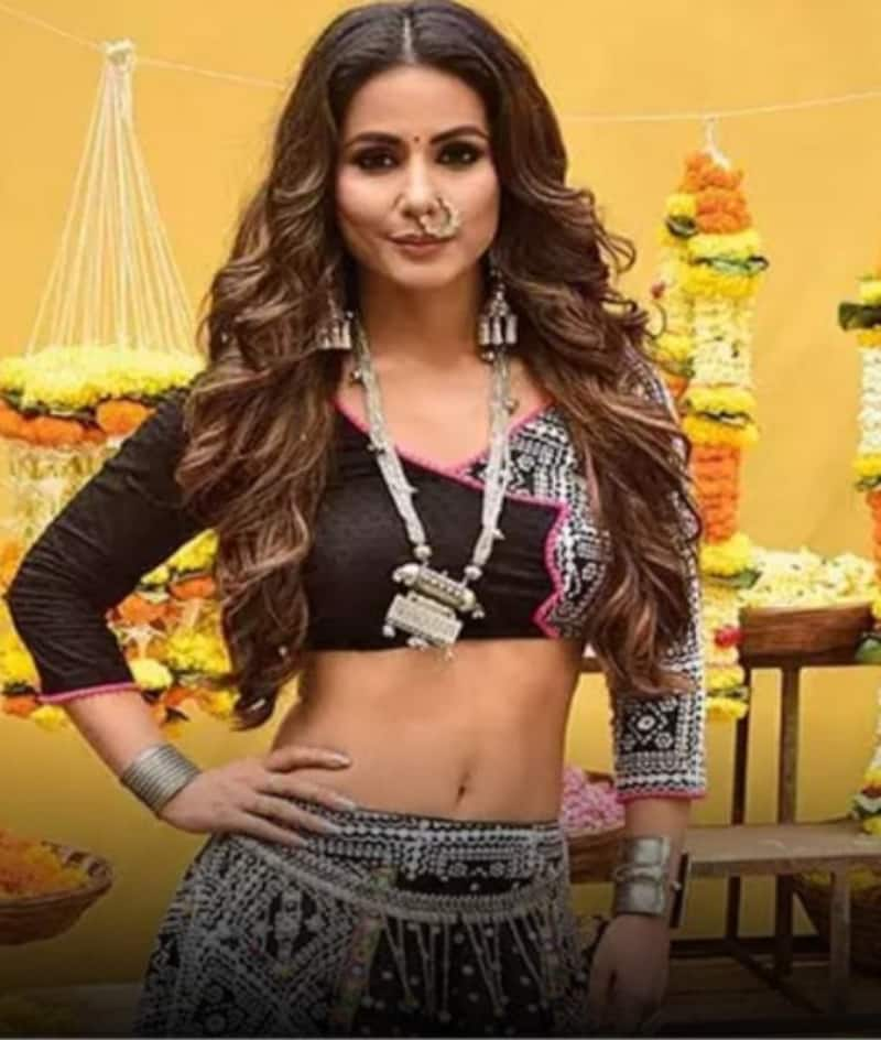 With a nose ring and loads of silver jewellery, Hina Khan's first look