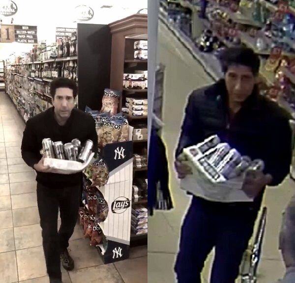 Ross or Russ? David Schwimmer’s doppelganger steals beer and the