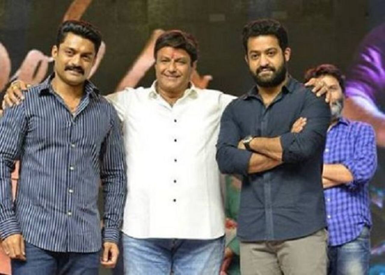 Nandamuri Balakrishna lavishes praise on Jr NTR at Aravindha Sametha ...