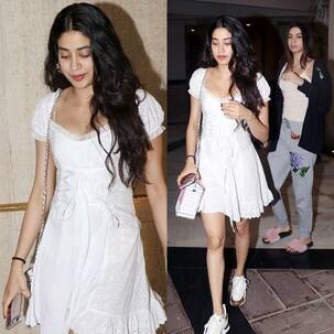 Janhvi Kapoor looks fresh as a daisy as she arrives at Manish Malhotra's with sis Khushi - view HQ pics