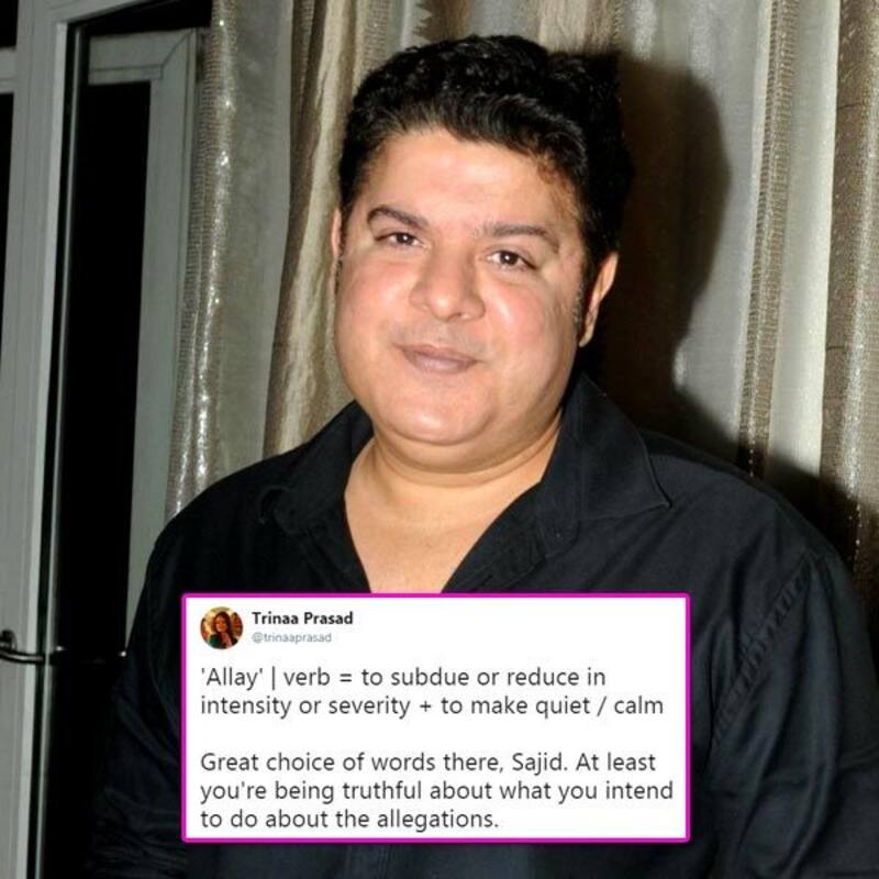 Moral Responsibility My Foot Twitter Rips Apart Sajid Khan S Response To Sexual Harassment