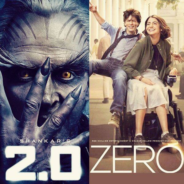 Shah Rukh Khan's Zero BEATS Rajinikanth's 2.0 by a huge margin! - view poll results