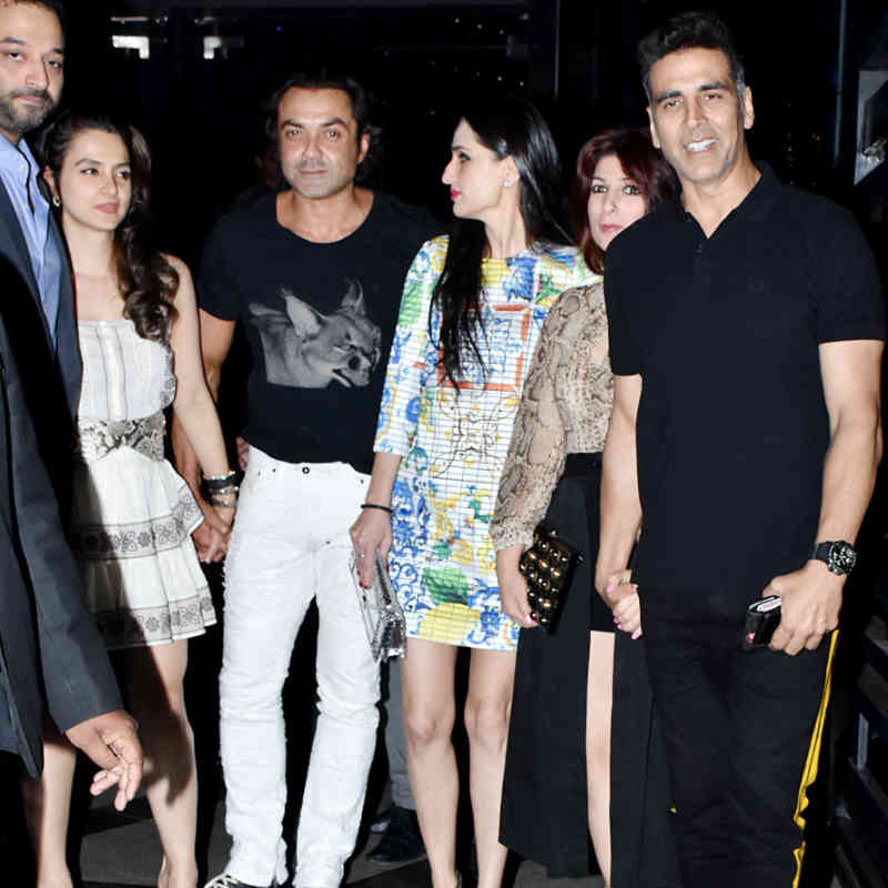 Akshay Kumar with Wife Twinkle Khanna and Bobby Deol