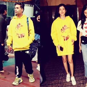 Karan Johar or Shanaya Kapoor, who do you think wore the oversized Off-White hoodie better?