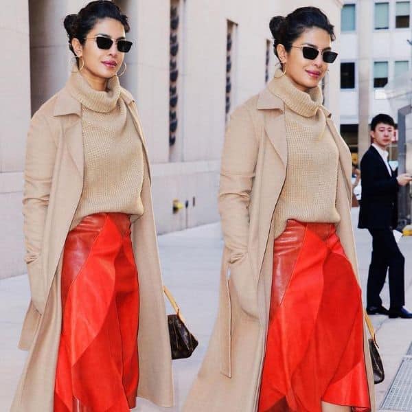 Guess The Price! Priyanka Chopra's red hot leather skirt's cost will