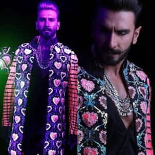 Nobody can beat Ranveer Singh as he casts a spell in his 'trippy' wedding party outfit