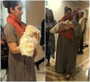 First Pic: सामने आई सानिया मिर्जा के बेटे की पहली झलक, मां की गोद में आए नजर