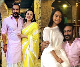 दिवाली पर पापा अजय देवगन के साथ बेटी न्यासा की सामने आई ये अनमोल फोटो, खूबसूरत अंदाज में काजोल भी आई नजर