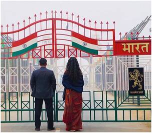 Bharat: फिल्म के सेट से सामने आई नई तस्वीर, कुछ इस अंदाज में बाघा बॉर्डर पर खड़े दिखे सलमान और कटरीना