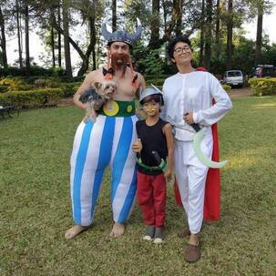 Aamir Khan and Kiran Rao turn into cartoon characters for son Azad's pre-birthday theme party - view pics