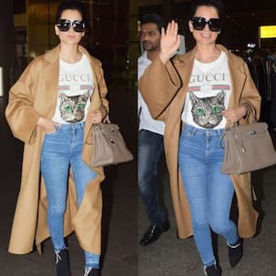 Kangana Ranaut struts in style in her oversized trench coat and we can only afford to steal it - view HQ pics