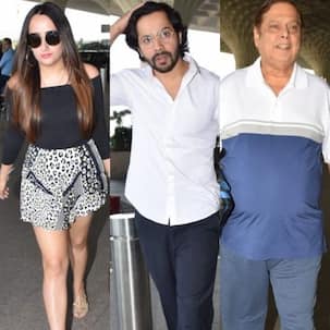 Amidst wedding rumours, Varun Dhawan gets spotted along with GF Natasha Dalal and papa David Dhawan - view HQ pics