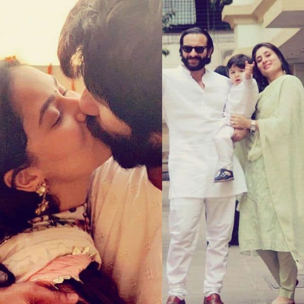 Am entertainment: Shahid Kapoor's kiss of love to wifey Mira, Taimur