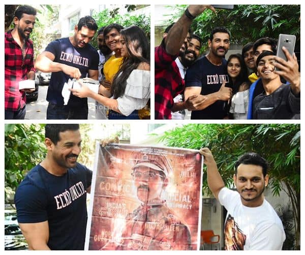 [HQ Pics] John Abraham celebrates his birthday with a cake, a lot of