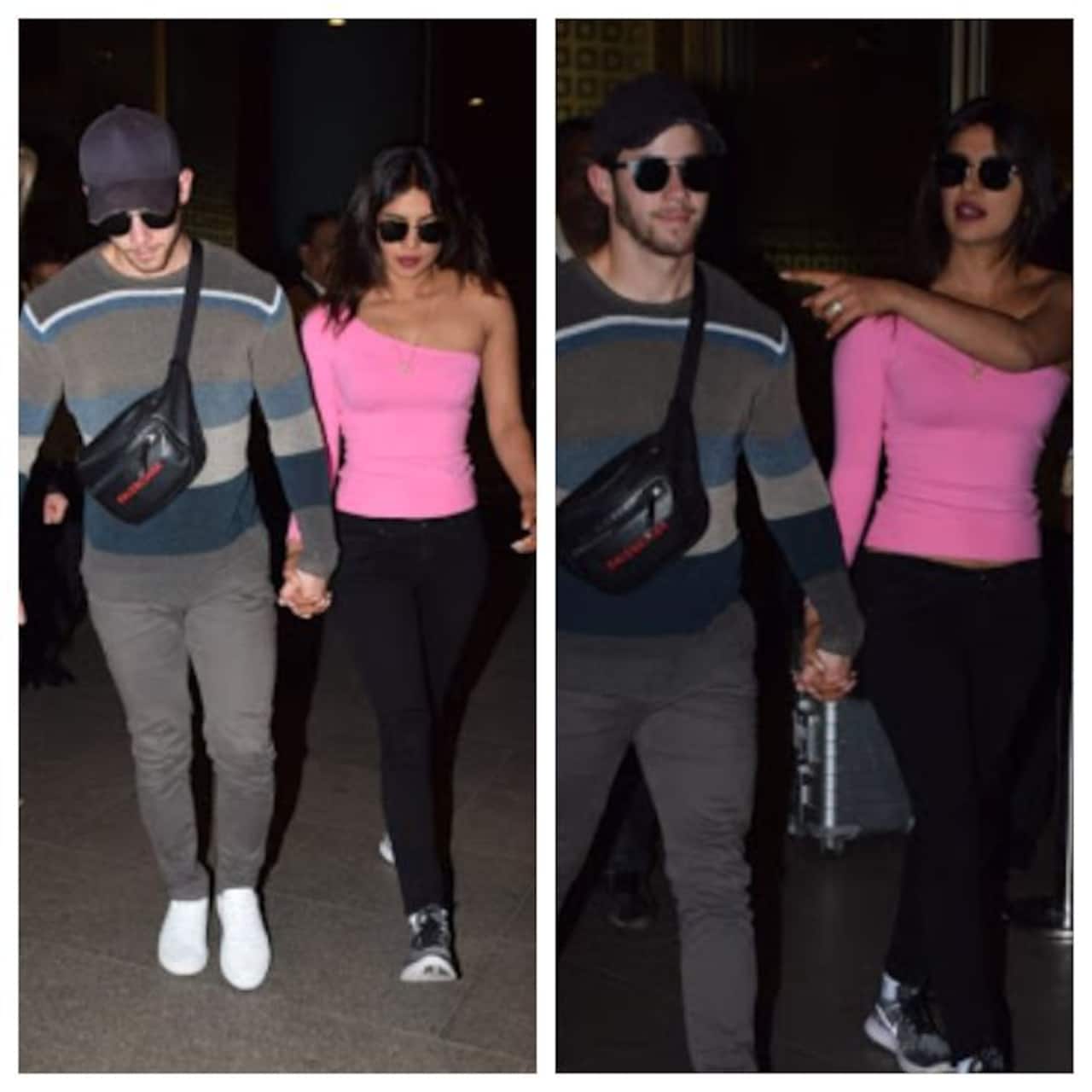 [HQ Pics] Priyanka Chopra and Nick Jonas return to Mumbai after their(02)