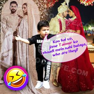 [In Pics] From #DeepVeerKiShaadi #NickYankaWedding to Ranbir Kapoor-Alia Bhatt's relationship - we imagined Taimur reacting to B-town's major events