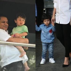 From waving from the balcony to going out for the customary Kapoor Christmas lunch with Kareena and Saif, Taimur's X'Mas celebrations look exciting - view pics