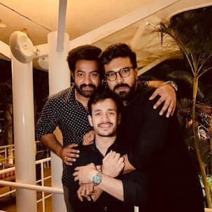 Akhil Akkineni, Ram Charan and Jr NTR are a perfect 'tag team' in this picture – view here