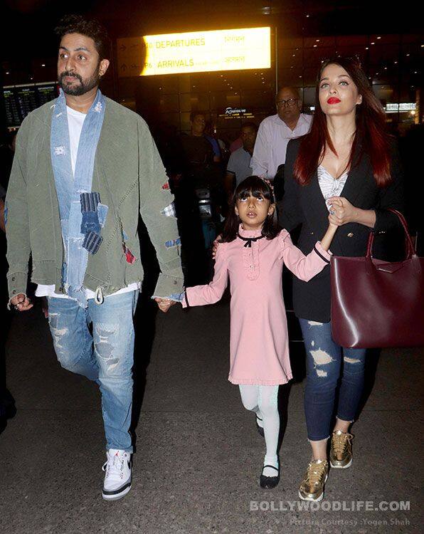 [HQ Pics] Aishwarya Rai, Abhishek and Aaradhya Bachchan return to the ...