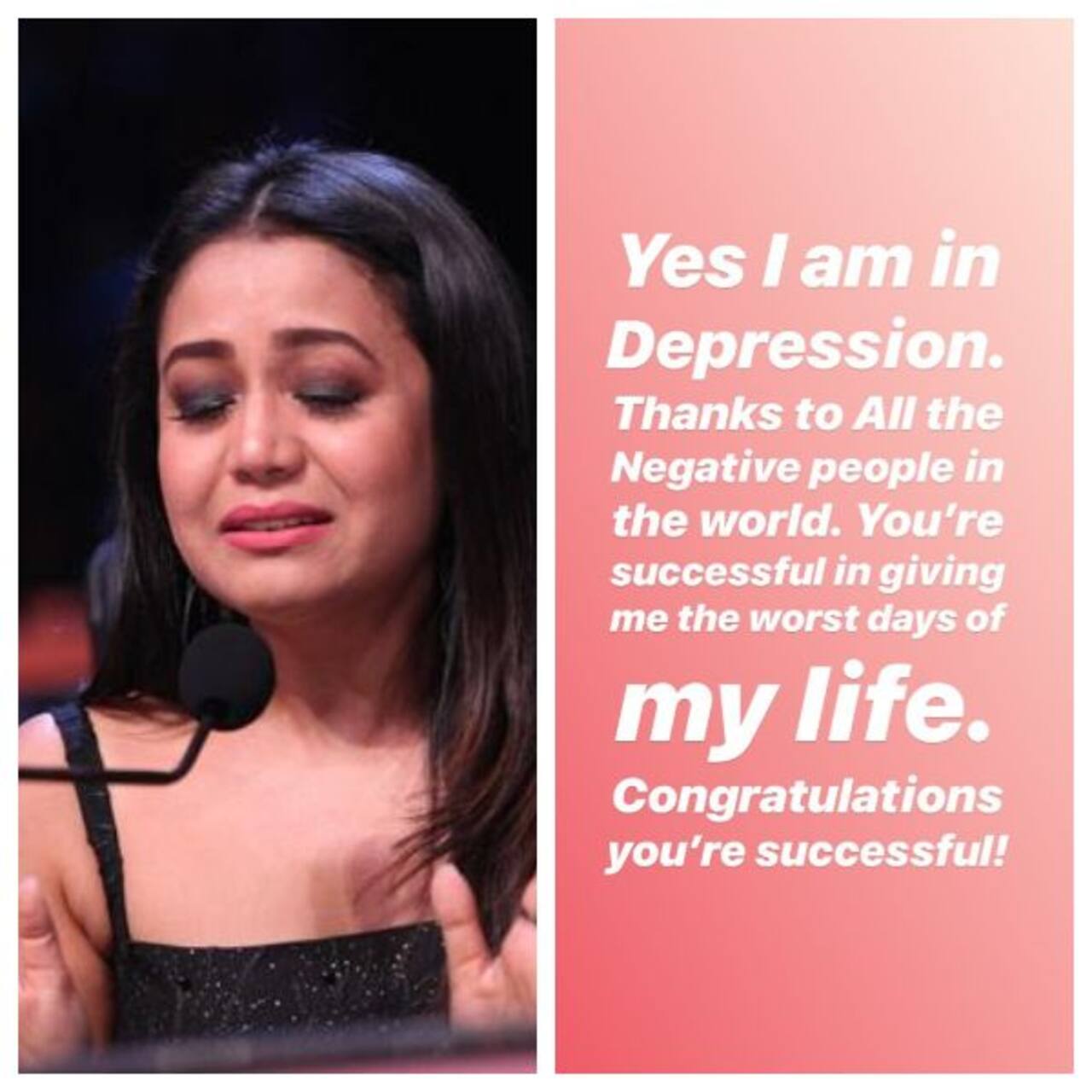 In Pics Post Break Up With Himansh Kohli Neha Kakkar Confirms She Is In Depression 