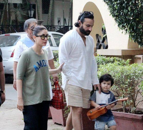 Taimur Ali Khan Seems To Be Taking Guitar Lessons From Dad Saif And