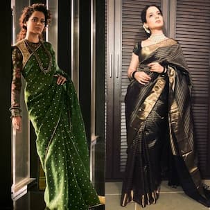 Sari style file: Kangana Ranaut has been draping six yards of elegance during Manikarnika promotions like the queen that she is - view pics