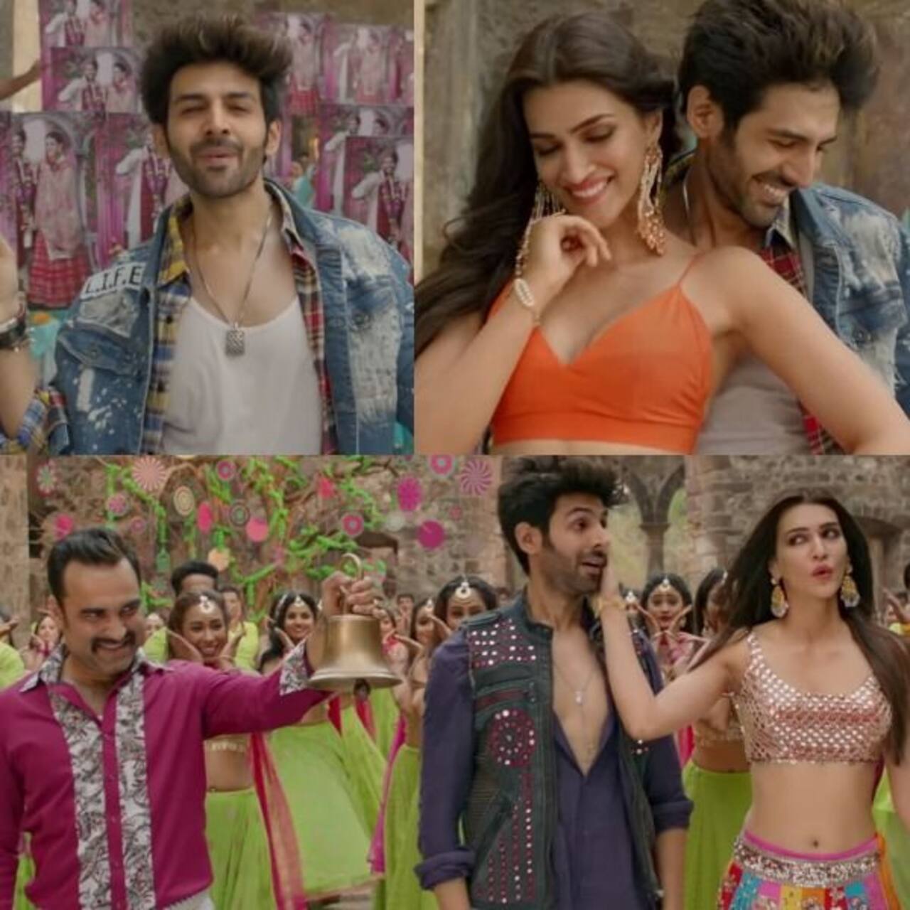 Luka Chuppi song Poster Lagwa Do: Kartik Aaryan and Kriti Sanon try to revive the 90s but fail - watch video