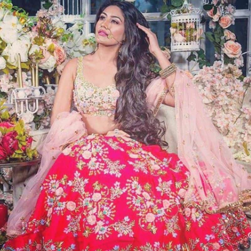 Surbhi chandna in outlet lehenga