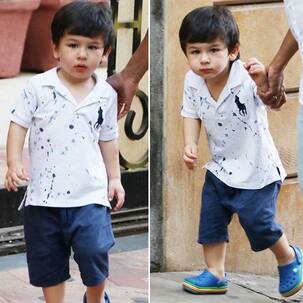 After a fam vacay at the Pataudi palace, Taimur is back to posing for the paparazzi - view HQ pics and video