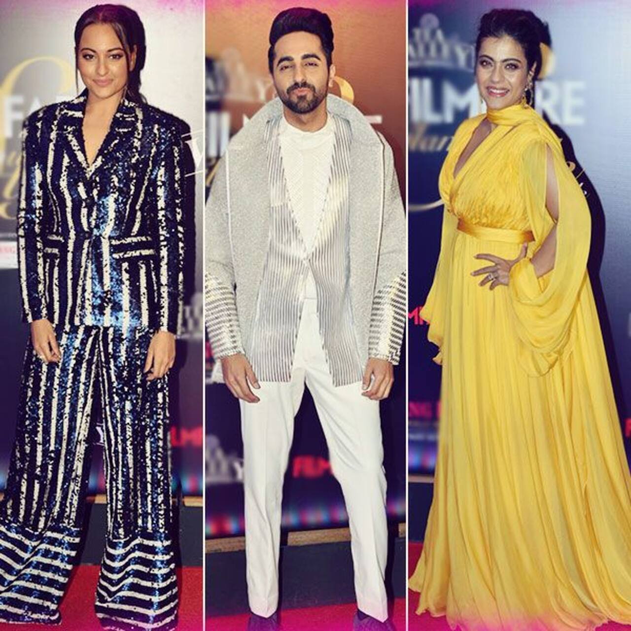 Filmfare Style And Glamour Awards 2019 Ayushmann Khurrana Kajol Sonakshi Sinhas Outfits Fail