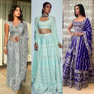 [PICS] Akash Ambani-Shloka Mehta’s wedding was hit by a blue wave as Aishwarya Rai Bachchan, Priyanka Chopra and others dressed in oceanic colours