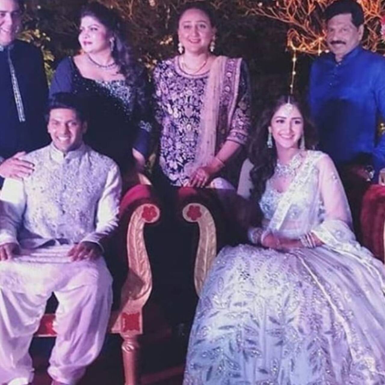FIRST PICTURES of Arya and Sayyeshaa's sangeet ceremony are out and they are eye-watering!