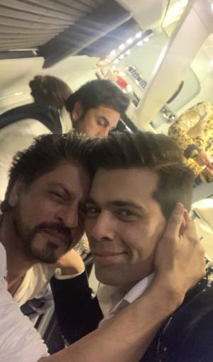 SRK-KJo spell LOVE  with their latest selfie