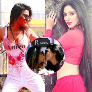 Viral video: Nia Sharma and Reyhna Pandit lock lips at Holi party