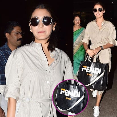 Anushka Sharma's Fendi handbag in these latest airport picture costs  whopping Rs 1.5 lakhs