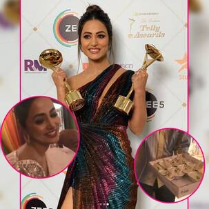 2-2 आईटीए अवार्ड्स पा कर खुश हुई ' टीवी की कोमोलिका, कसौटी... के सेट पर बांटी मिठाई