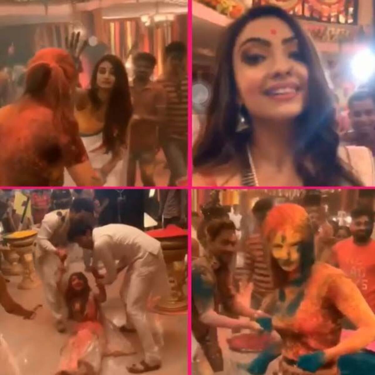 होली से 2 दिन पहले ही हिना खान ने मचाया हुड़दंग, ‘कसौटी जिंदगी के’ के सेट पर लगाया एरिका फर्नांडीस और बाकी को-स्टार्स को रंग