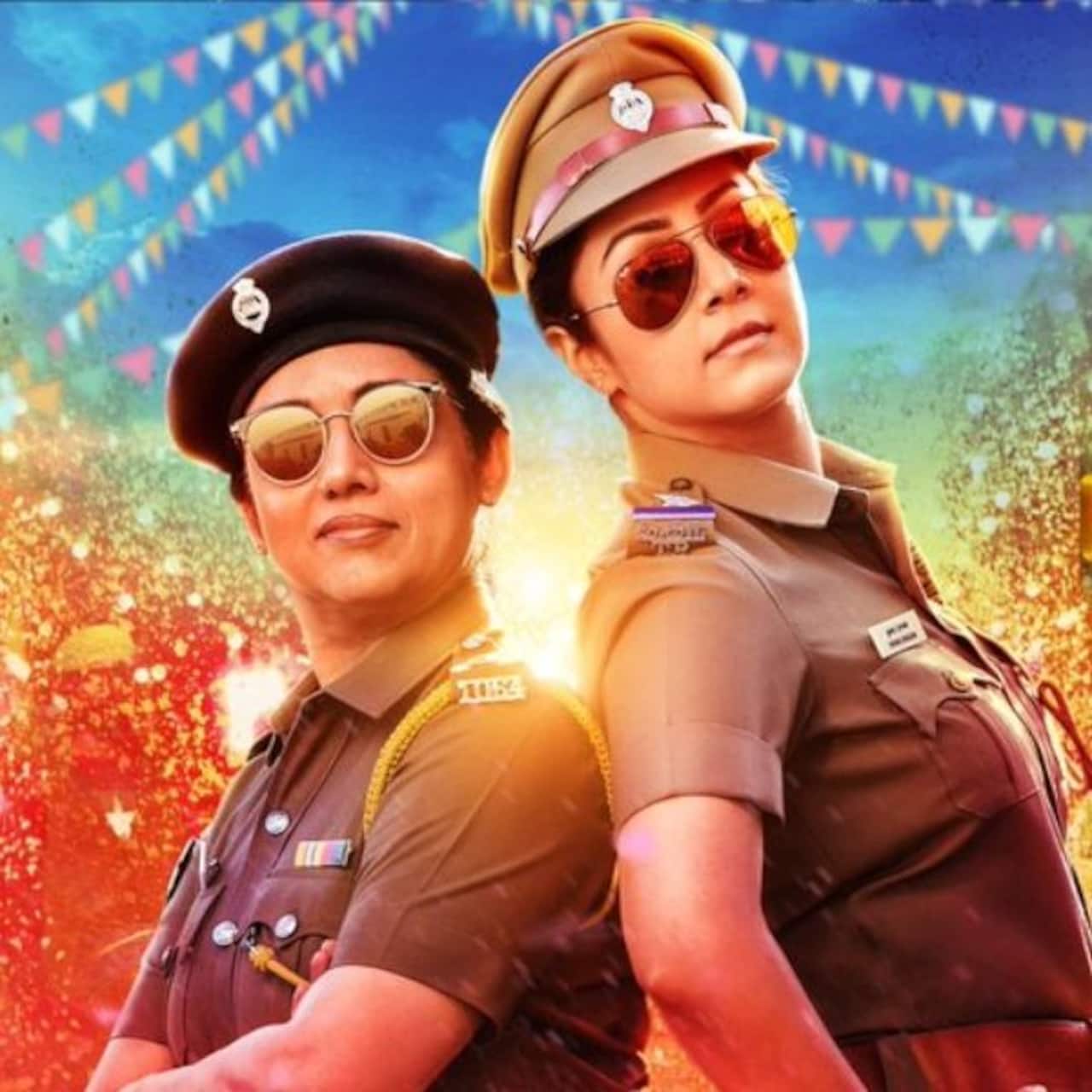 Jackpot: Jyothika and Revathi don Khakhi in the latest poster revealed by Suriya – view pic