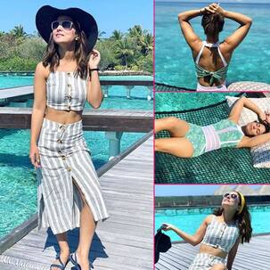 बिजी शेड्यूल से समय निकाल परिवार संग मालदीव जा पहुंची है हिना खान, पुल किनारे आराम फरमाती आई नजर