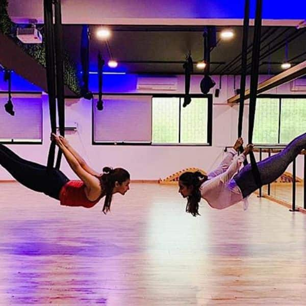 Alia Bhatt practising aerial yoga with BFF Akanksha Ranjan Kapoor will ...