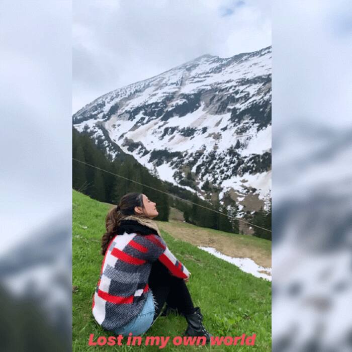 स्विट्जरलैंड में हिना ने बिताए सूकून भरे पल