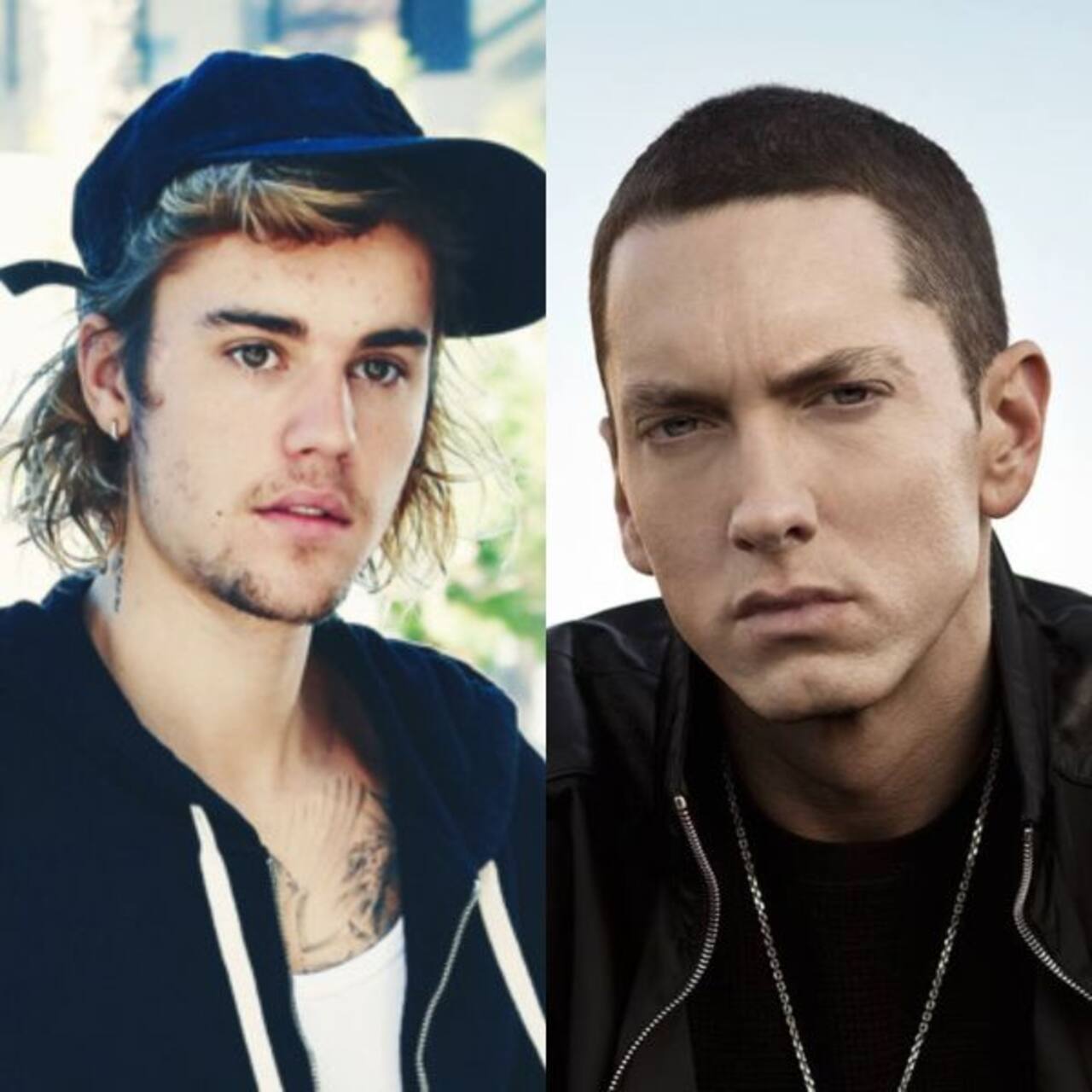 Justin Bieber on Rapper Eminem