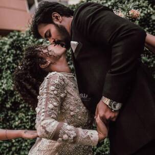 Bigg Boss Malayalam ex-contestants Pearle Maany and Srinish Arvind seal their wedding with a kiss – view pic