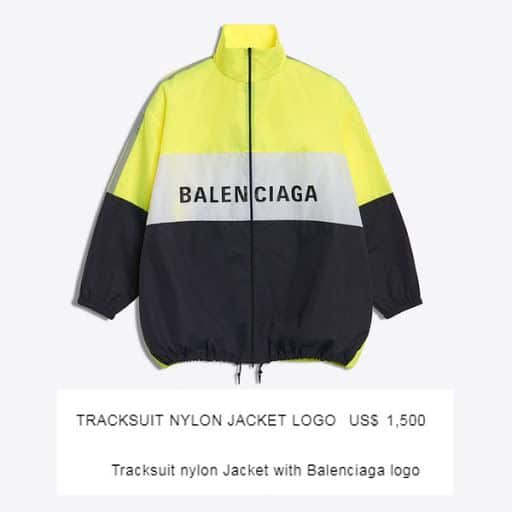 balenciaga jackets price