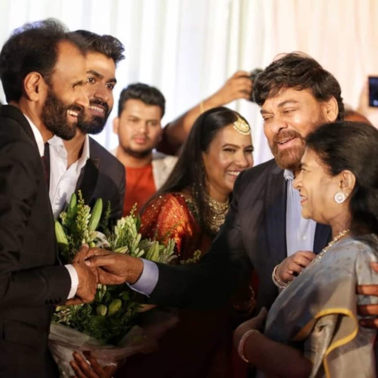 Yash, Upendra, Chiranjeevi and many south stars attend the wedding of Raghavendra Rajkumar's son Yuva Rajkumar's wedding – view pics