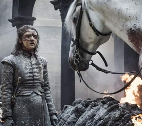 Game Of Thrones 8 Episode 5 Arya Stark S New Mysterious Horse At